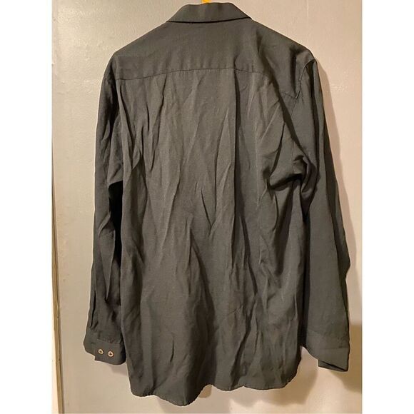 Pavo By Lastrada Black Button Down Long Sleeve Collard Shirt Size XL - Picture 2 of 5